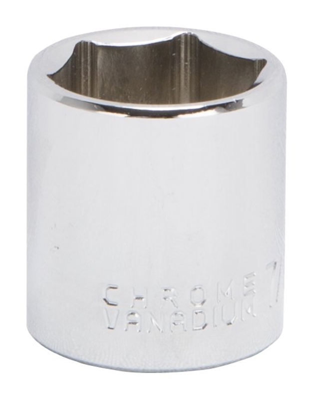 MT6495428 Drive Socket, 7/8 in Socket, 3/8 in Drive, 6-Point, Chrome Vanadium Steel, Chrome